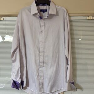 Statement‎ Confidence Men's Purple Striped dress Shirt